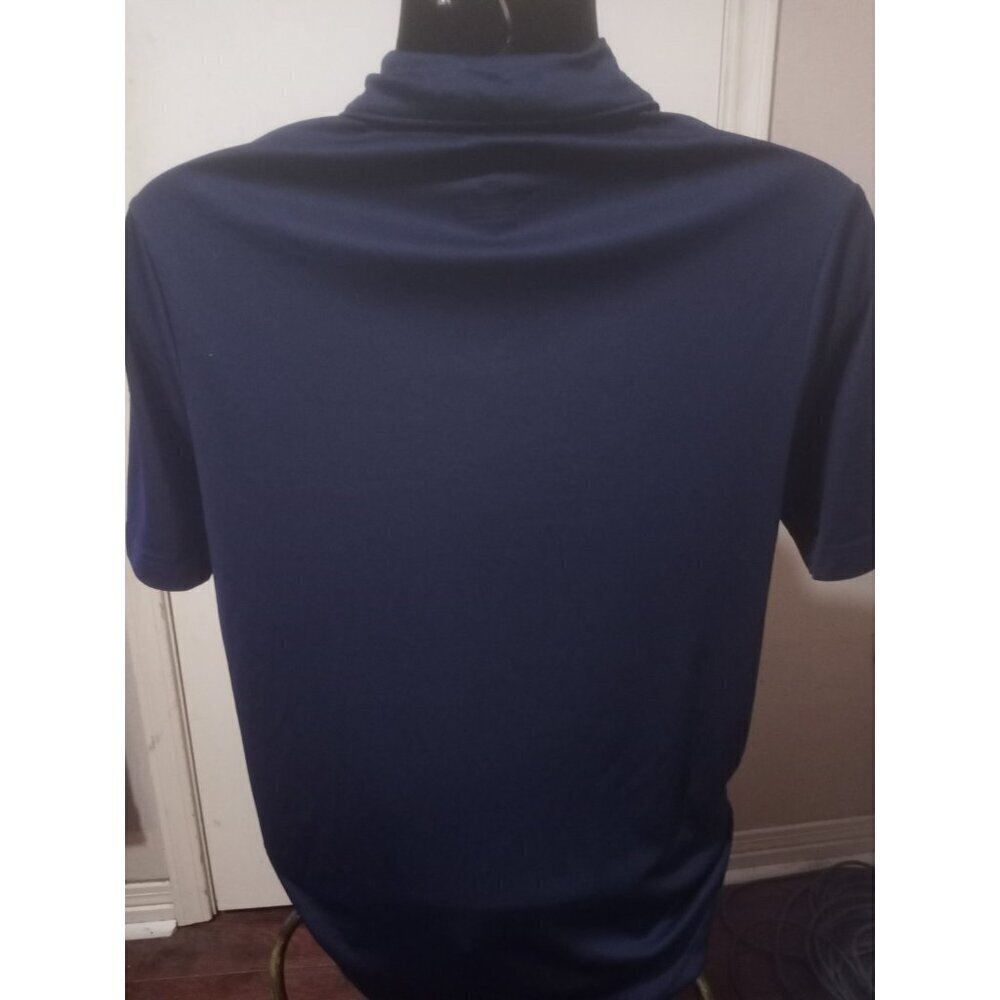 Dallas Cowboy's Shirt Team Apparel Mens Medium M Navy Logo Polo Short Sleeve - Picture 7 of 11